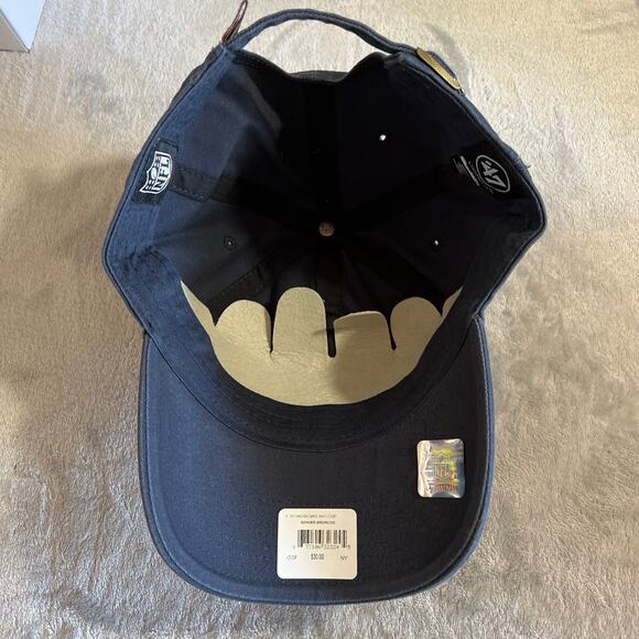 Denver Broncos Hat Adjustable Strapback NFL Cap One Size 47 Clean Up NEW - Picture 5 of 6